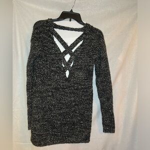 Sweater with designed back